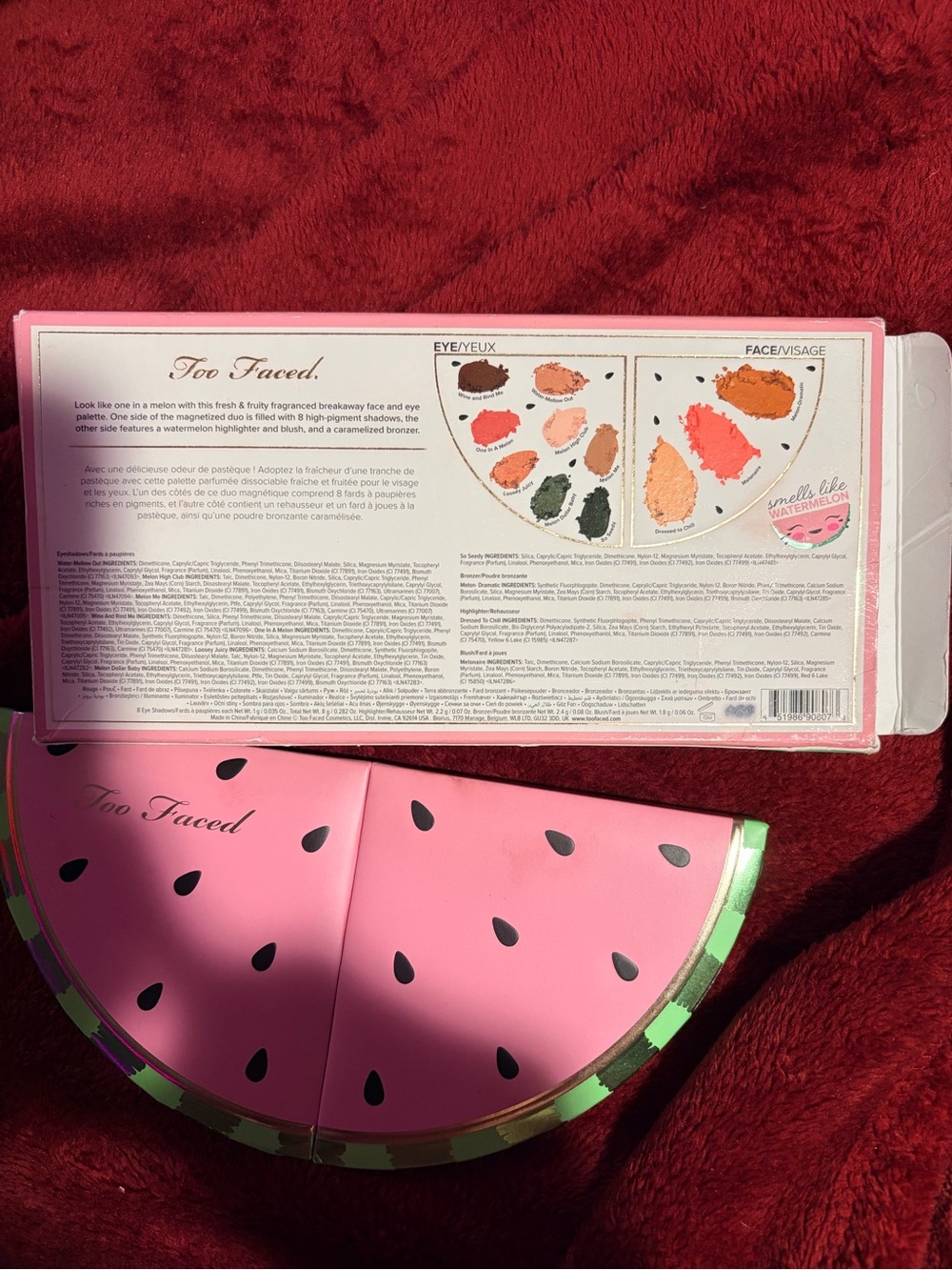 TooFaced Watermelon PaletteLIMITEDEDITION DISCONTINUEDPALLET+FREEEBEAUTYGIFTBAG🎁 - Picture 2 of 4